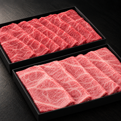 肉の辻西｜国産黒毛和牛＆神戸ポーク 2種しゃぶしゃぶ盛り合わせ